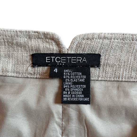 Etcetera Tan Pencil Skirt | Women's 4 - Picture 5 of 7